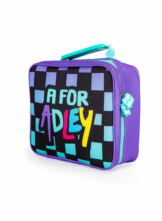 A FOR ADLEY علبة غداء معزولة من A FOR ADLEY بشعارها الجديد الرائع، مقاس 8 بوصات × 10 بوصات × 4 بوصات، مزودة بسحاب إغلاق سهل. - Image 1